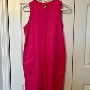 Old Navy Vibrant Pink Sleeveless Shift Dress
